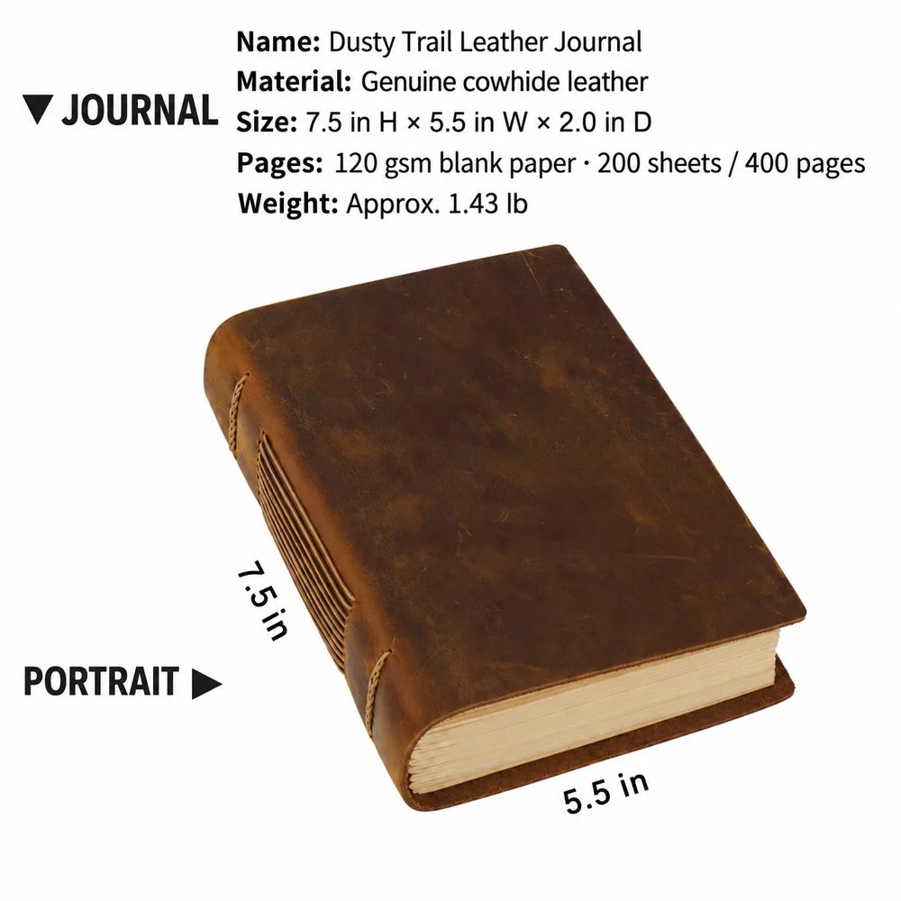 Dusty Trail Leather Journal