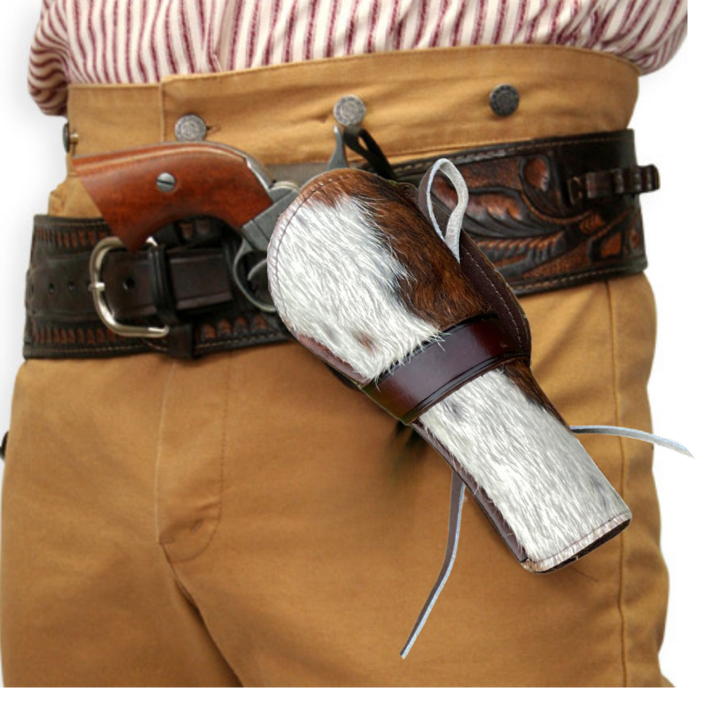 Cross Draw Western Holster | Real Cowhide