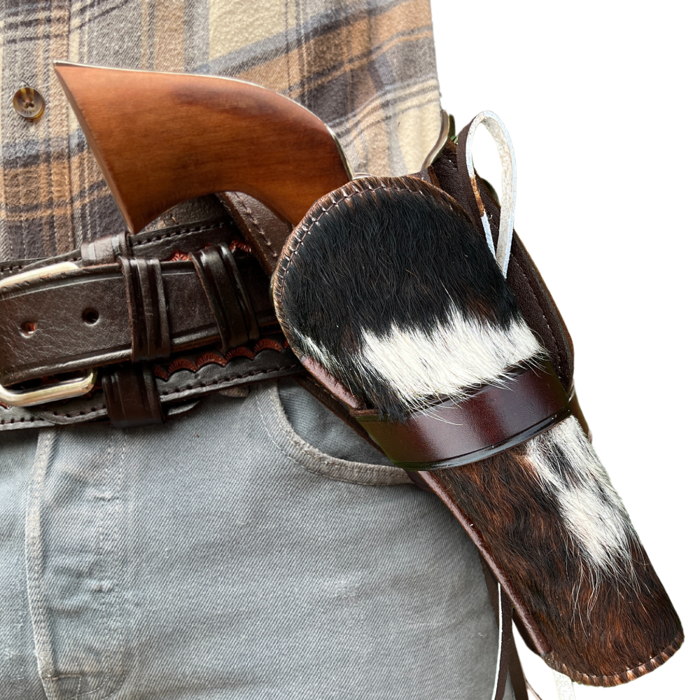 Cross Draw Western Holster | Real Cowhide