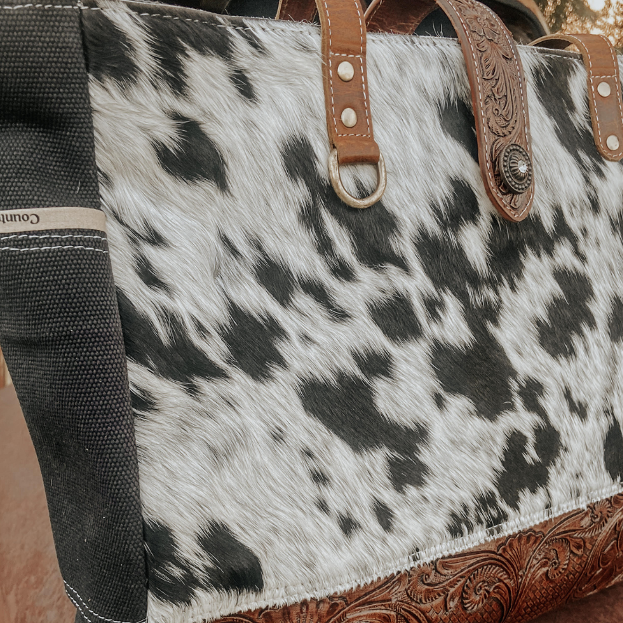 Darby Cowhide Carry All Overnight Bag