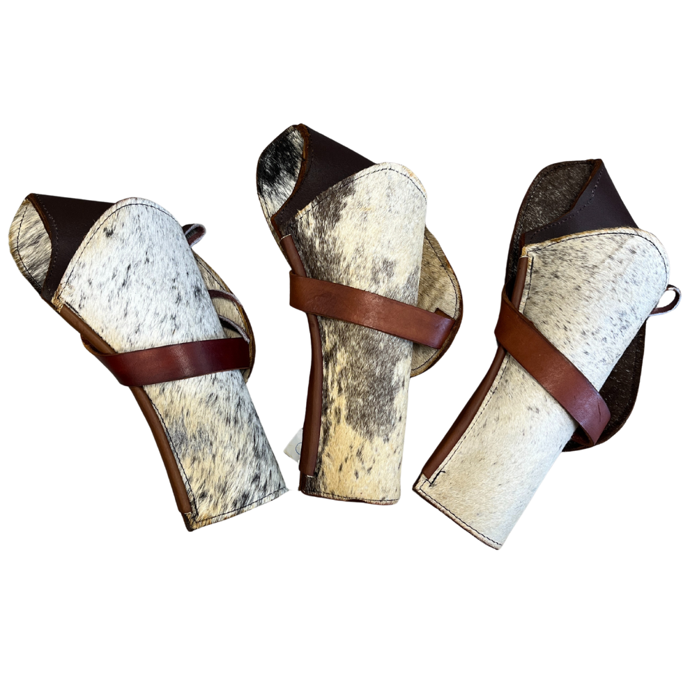 Cross Draw Western Holster | Real Cowhide - Speckled