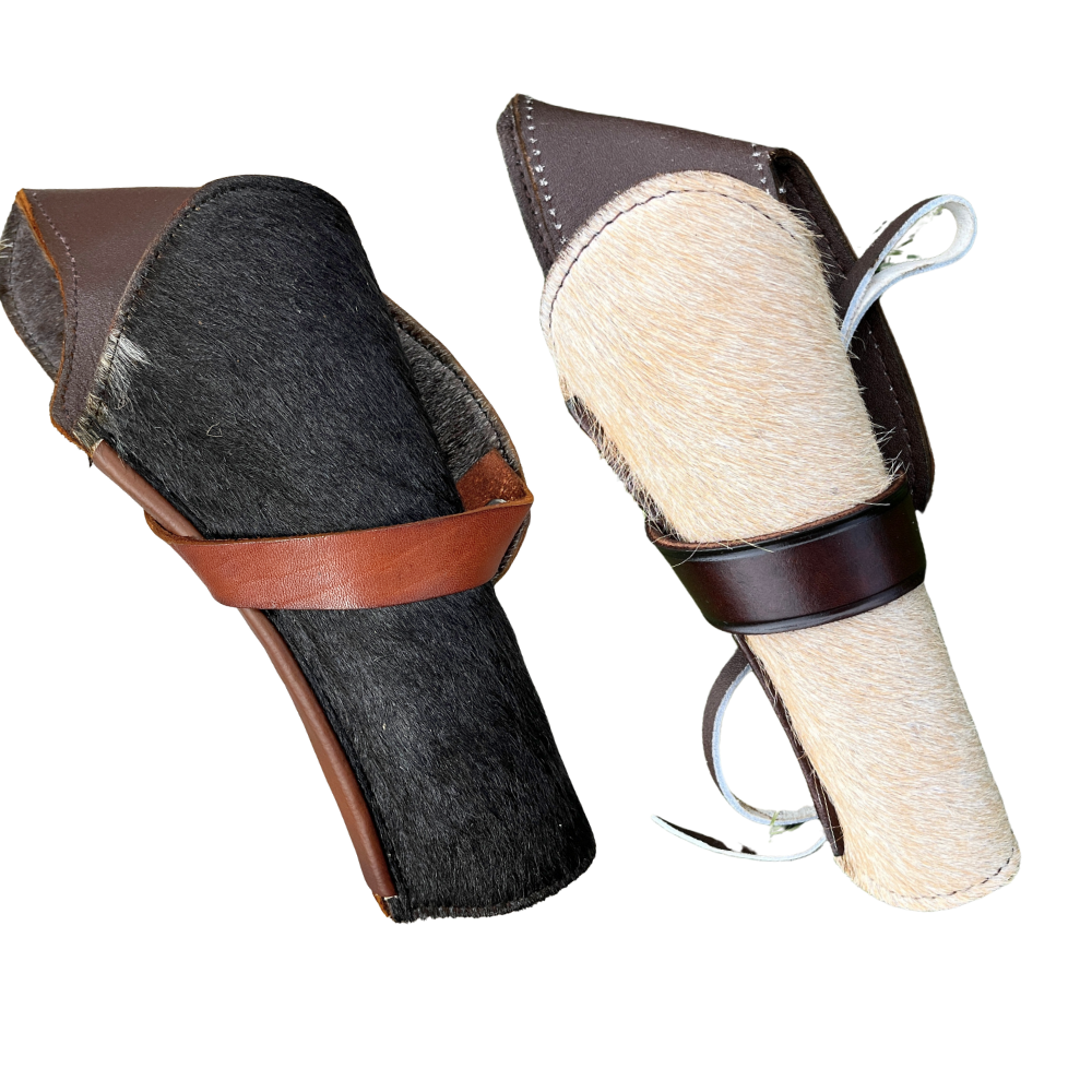 Cross Draw Western Holster | Real Cowhide - Solid