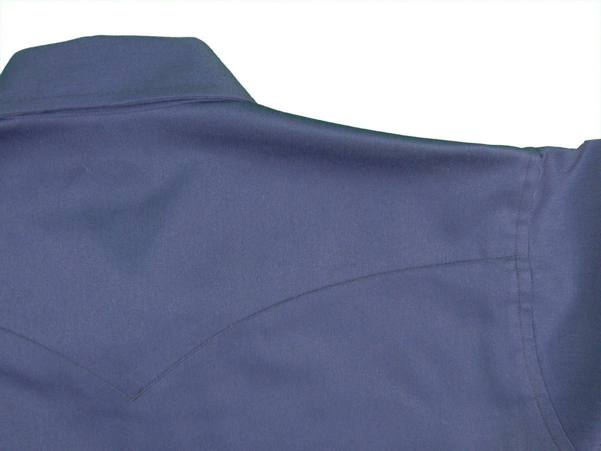 Flying R Ranchwear - Prairie Twill Work Shirt - Navy Twill - Long Sleeve