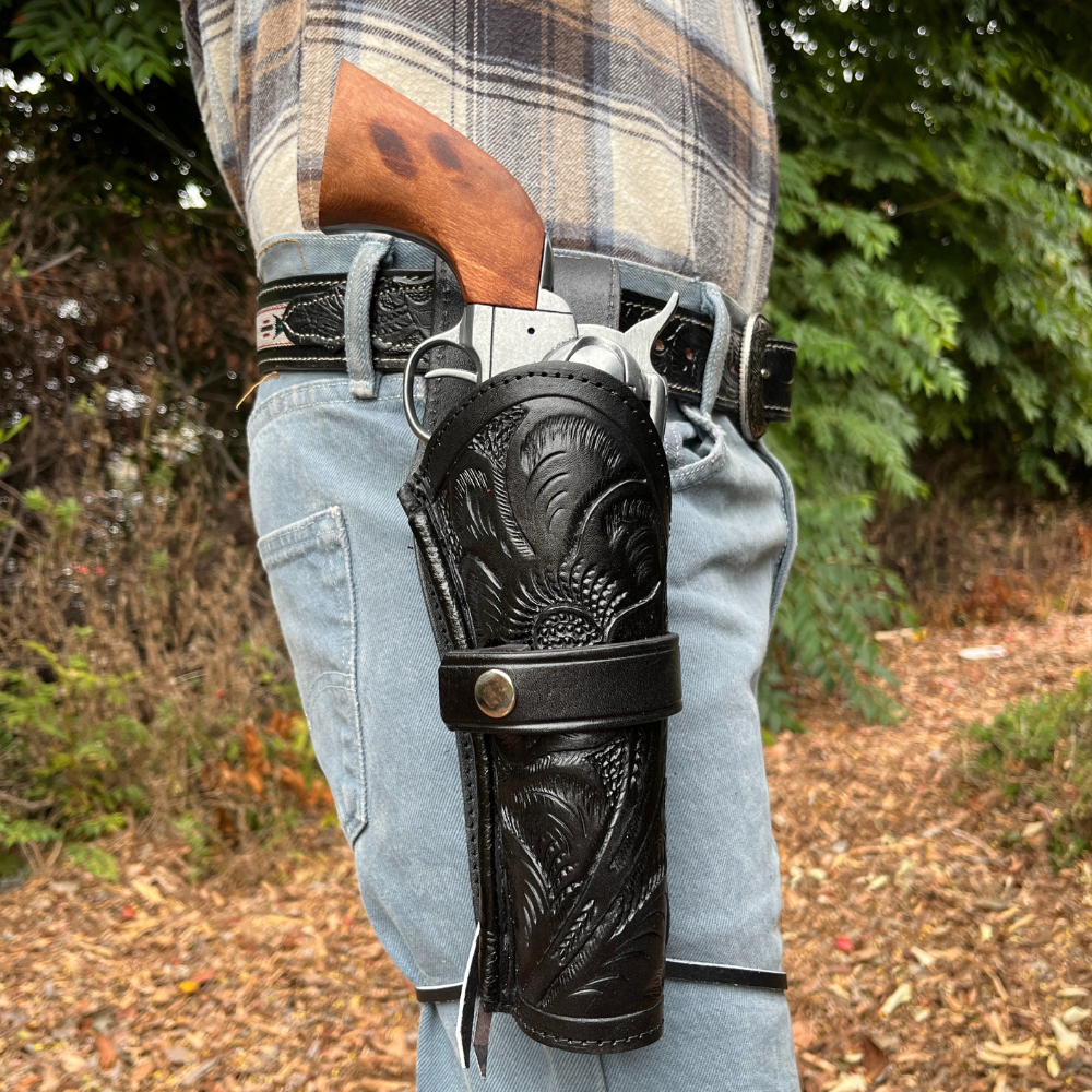 XL Leather Holster Long Barrel - Black