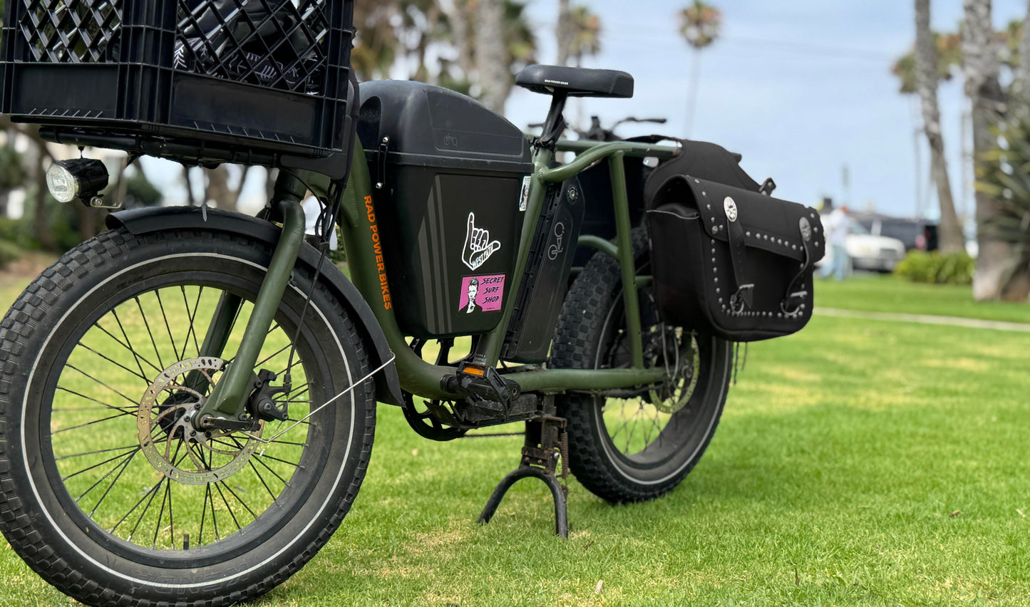 Motorcycle Saddle Bags / Bicycle & eBike Saddle Bags - Real Leather