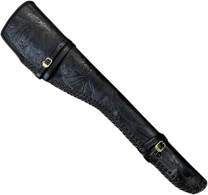 Western Leather Rifle Scabbard | Cowboy Shotgun Sleeve