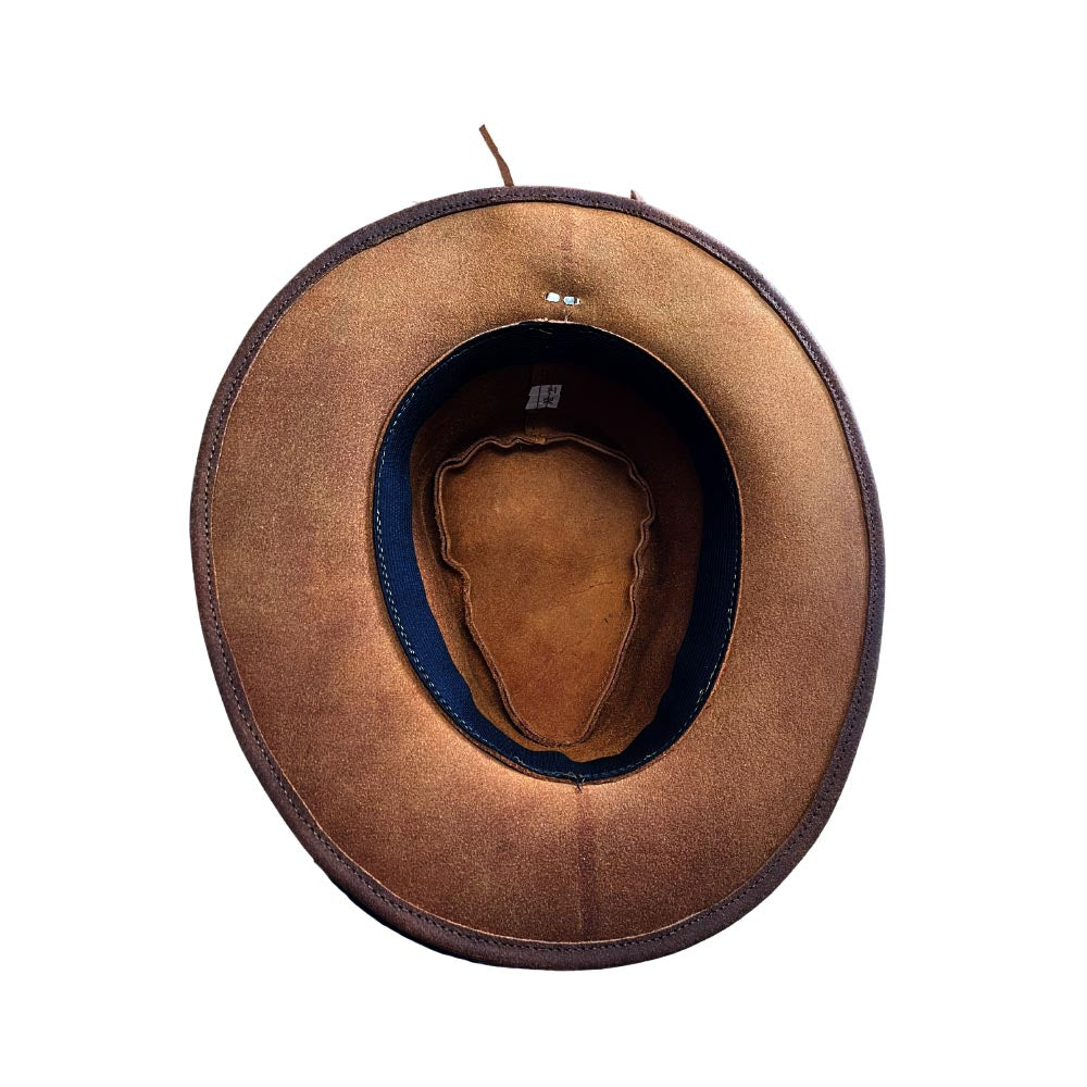 real leather cowboy hat baja leather