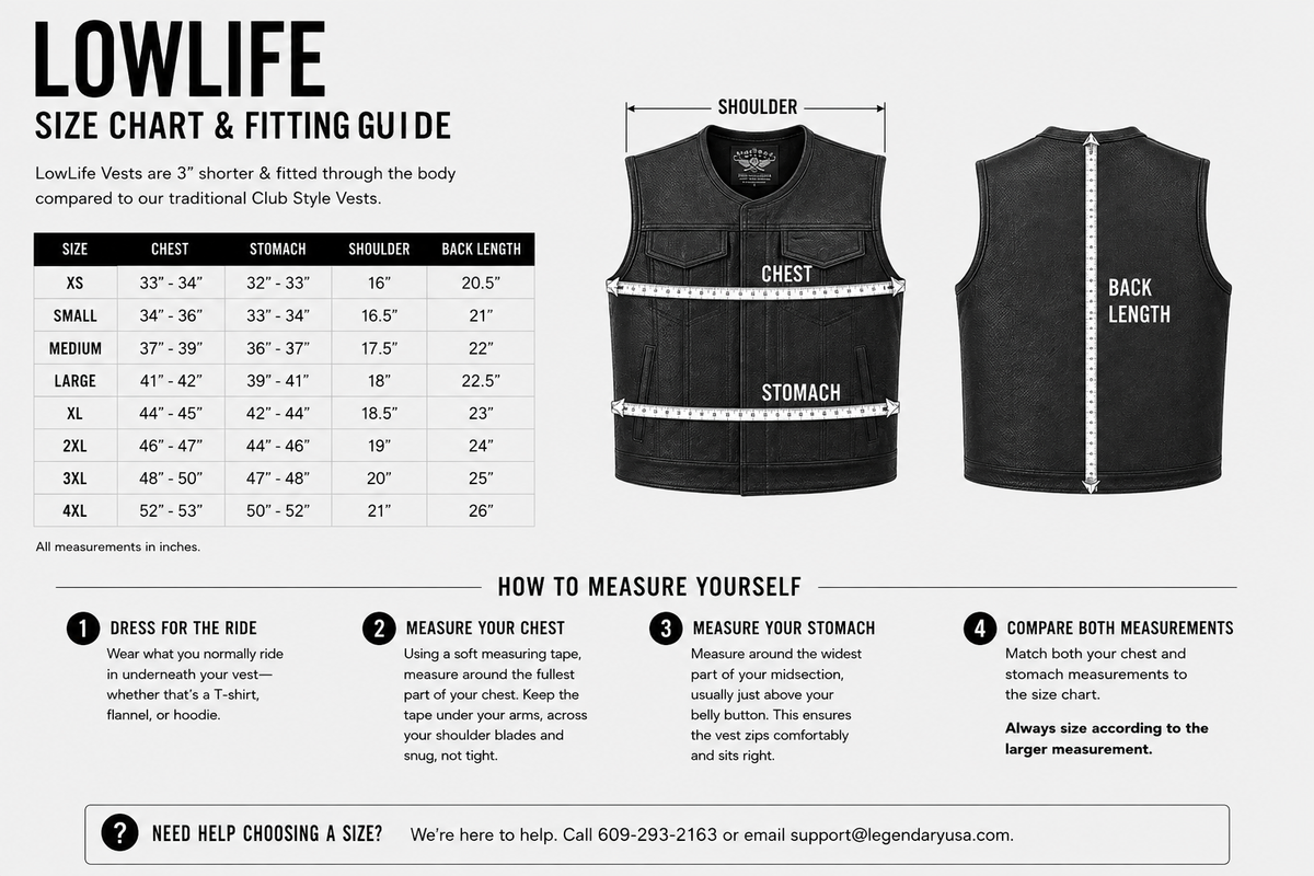 Legendary LowLife Perforated Leather Club Vest
