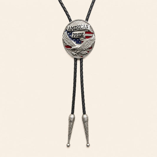 American Pride Eagle Flag Bolo Tie