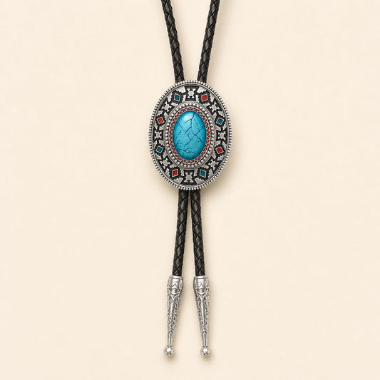 Southwestern Enamel Concho Bolo Tie