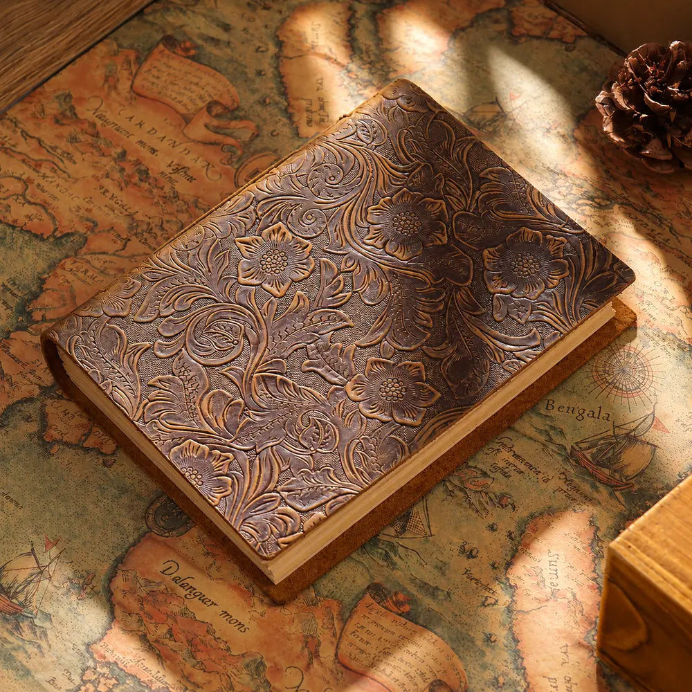 Prairie Bloom Leather Journal