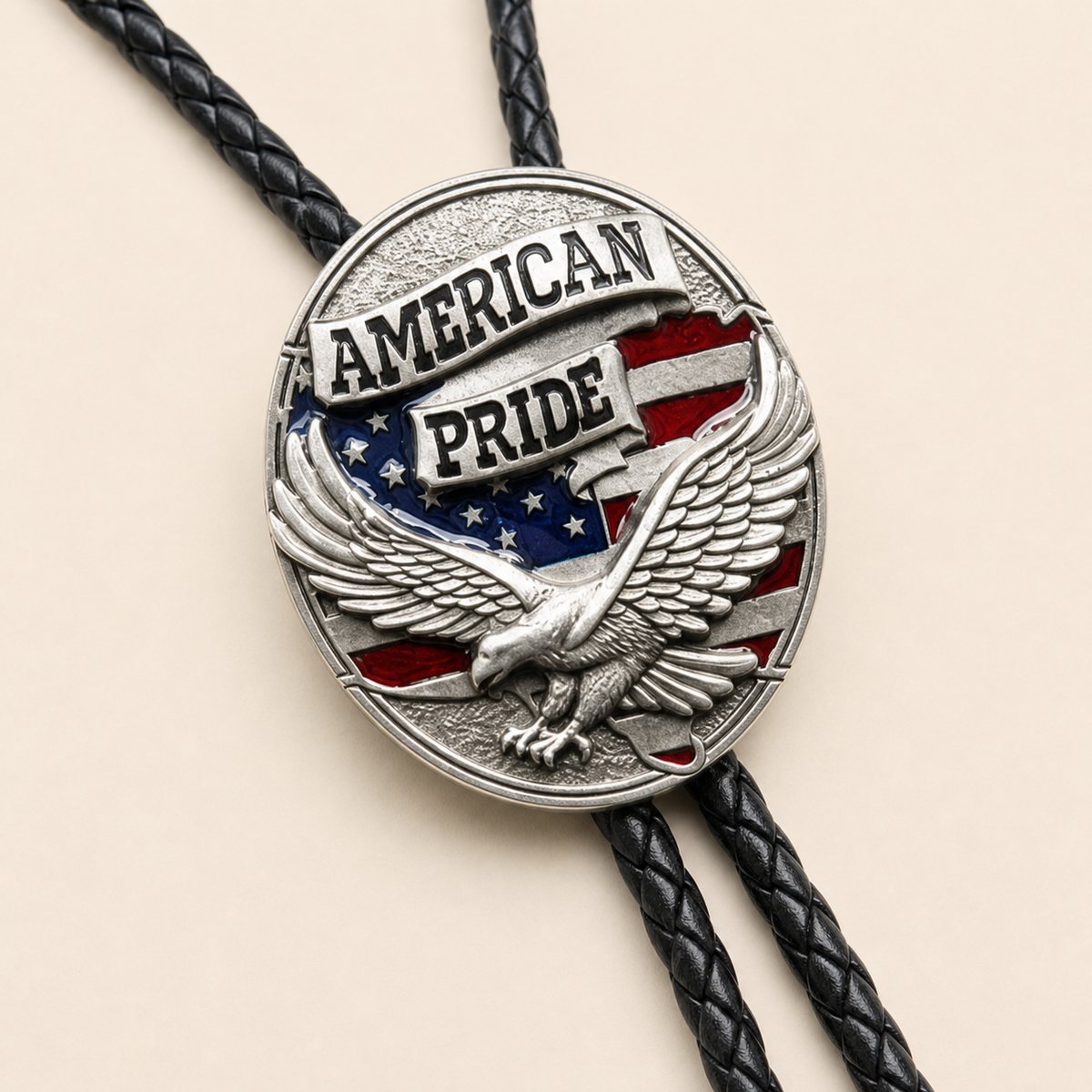 American Pride Eagle Flag Bolo Tie