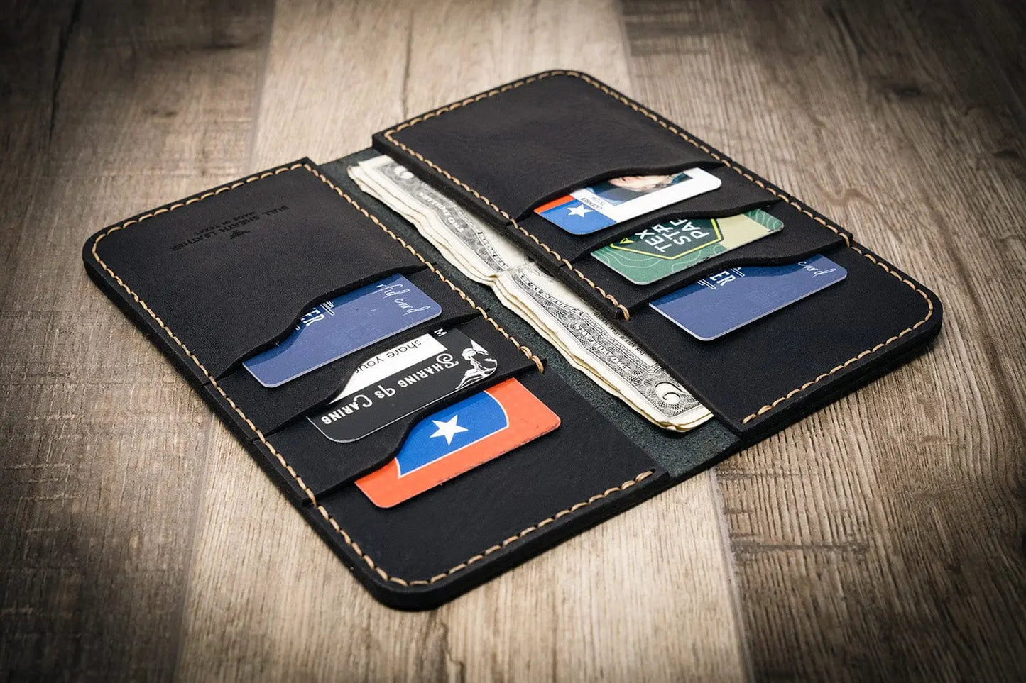 Western Long Wallet - Black