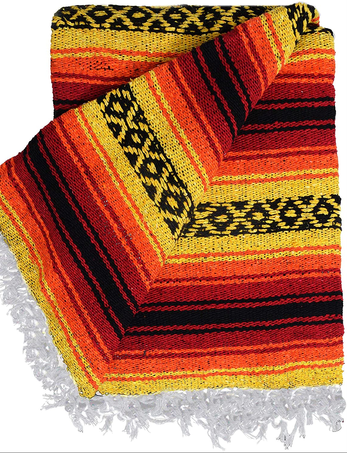 Baja Serape Mexican Blanket Pattern Print Men Women Leather Boots