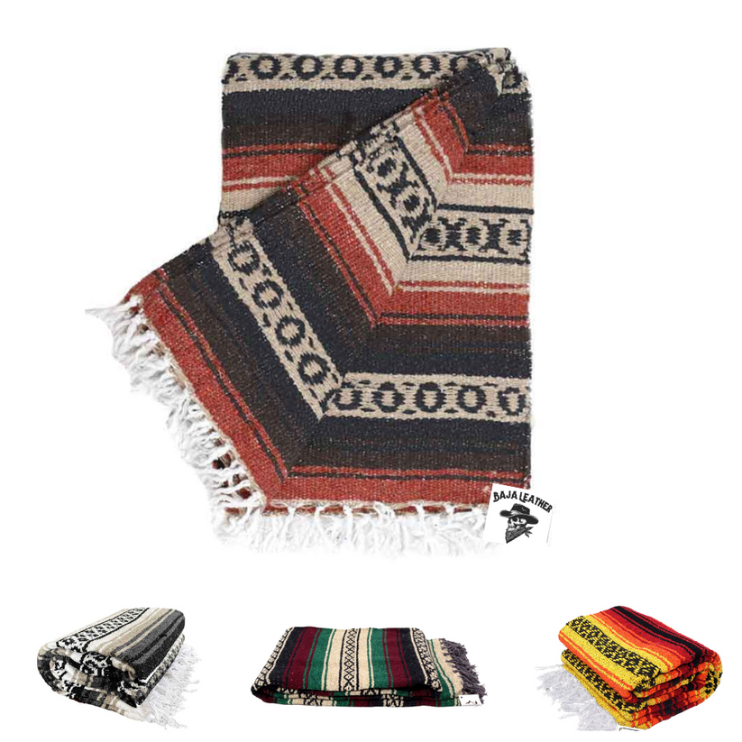 Pattern Print Mexican Serape Blanket Baja Premium Home Slippers