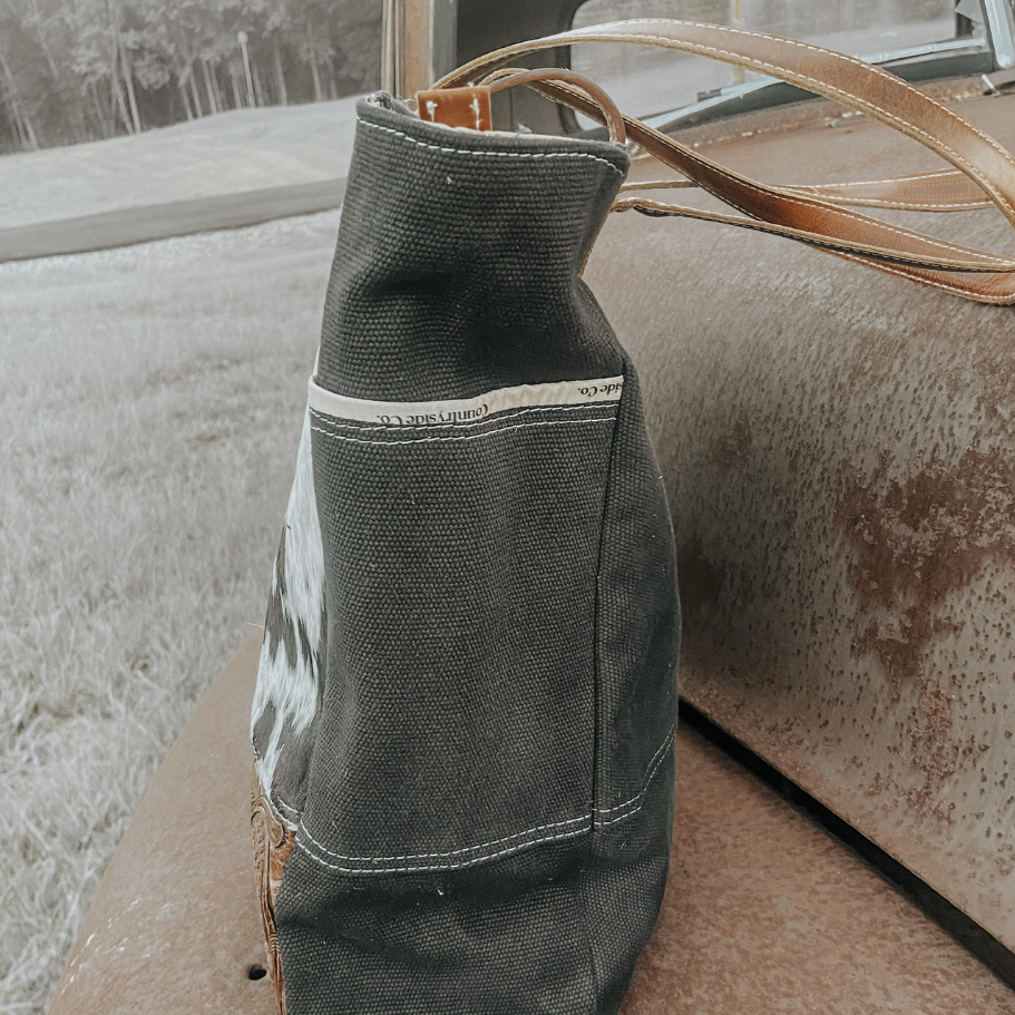 Darby Cowhide Carry All Overnight Bag