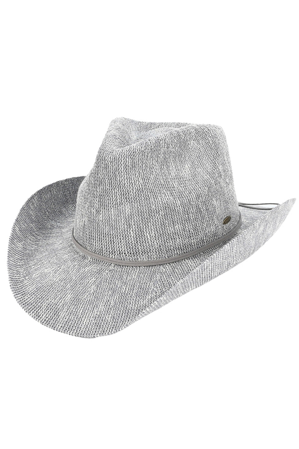 C.C Metallic Band Trim Cowboy Hat