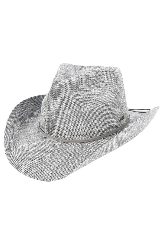 C.C Metallic Band Trim Cowboy Hat