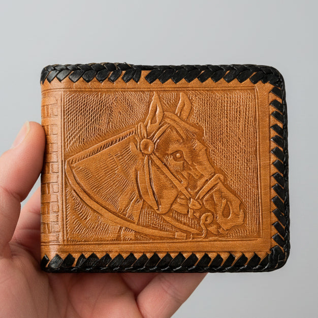 Western Leather Wallet - Saddles N Spurs