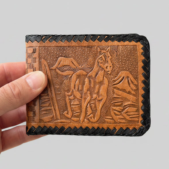 Western Leather Wallet - Freedom Series