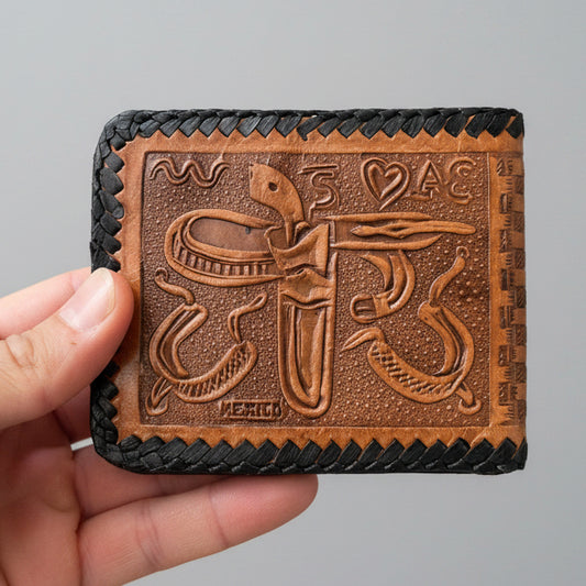 Western Leather Wallet - Freedom Series