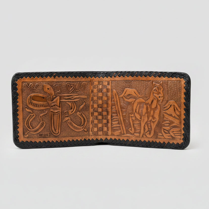 Western Leather Wallet - Freedom Series