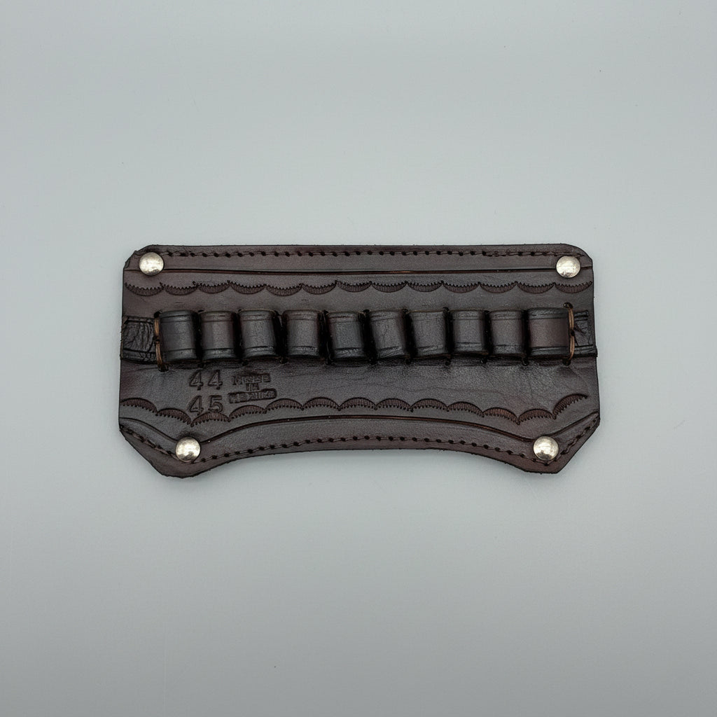 Leather Ammo Holder | Cartridge Belt Attachment | .44 .45 Caliber