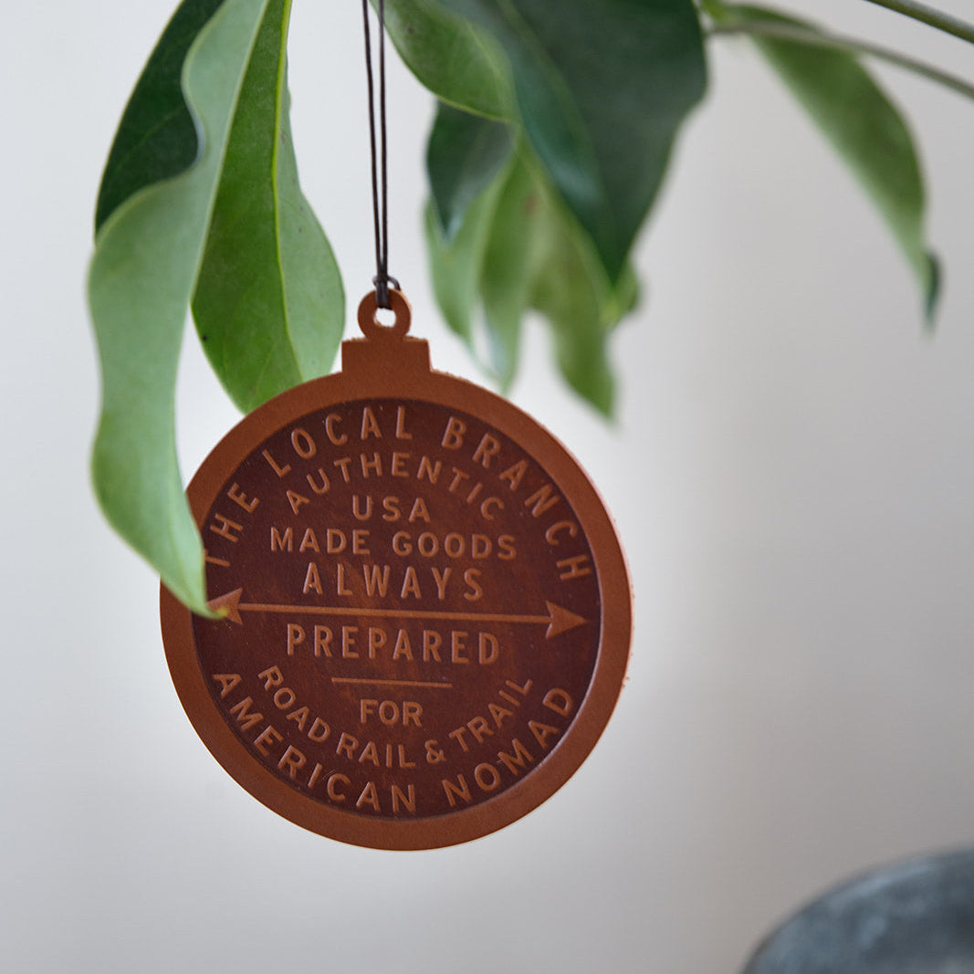 Leather Ornament  - USA Made