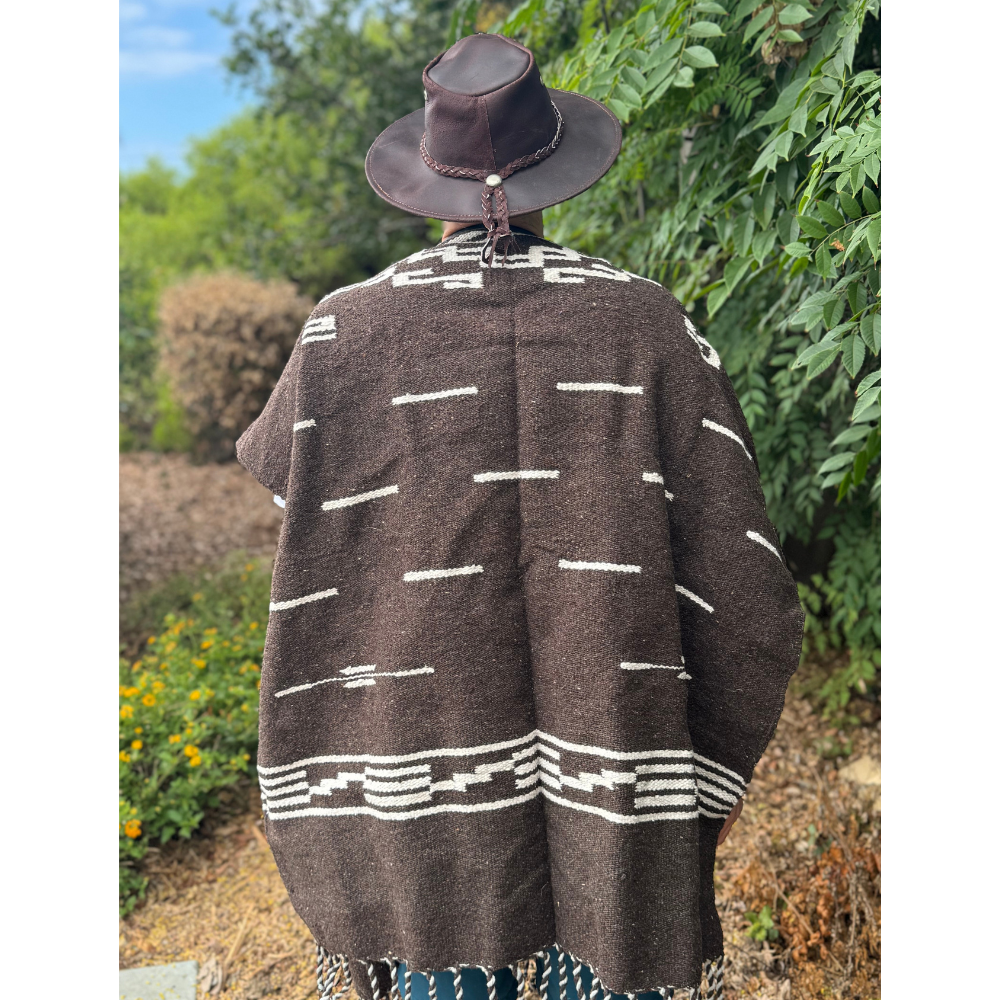 Mexican Poncho Authentic Pullover - WOOL