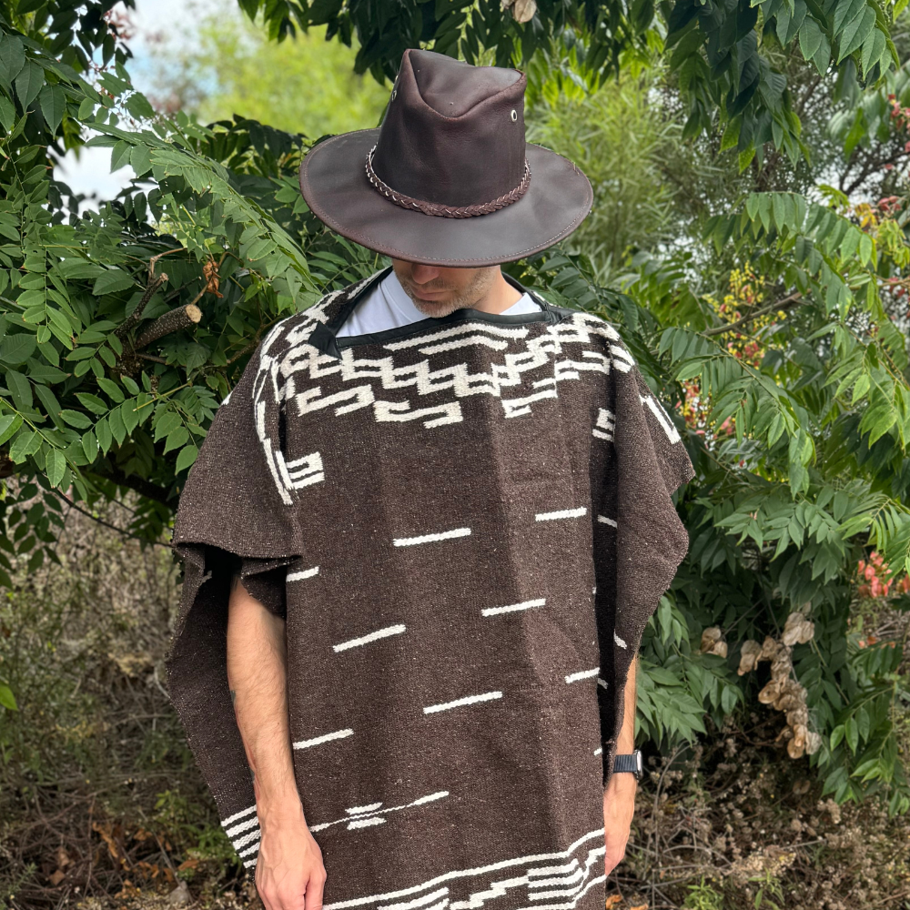 Mexican Poncho Authentic Pullover - WOOL