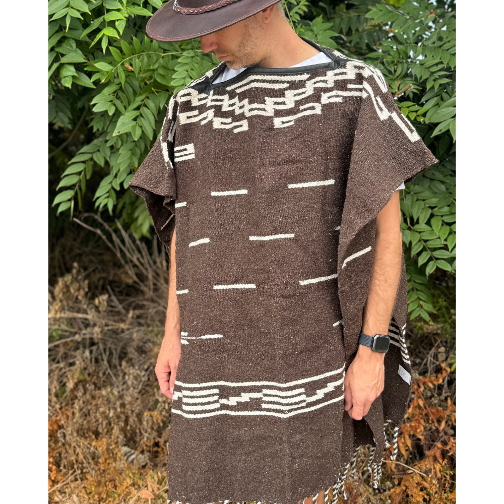 Mexican Poncho Authentic Pullover - WOOL