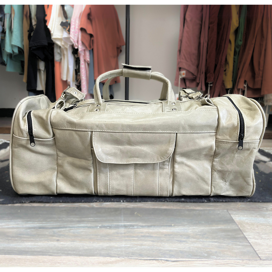 Leather Duffle Bag - Terra