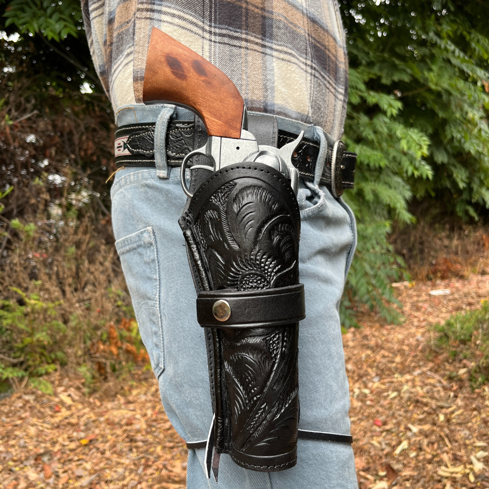 XL Leather Holster Long Barrel  - Black