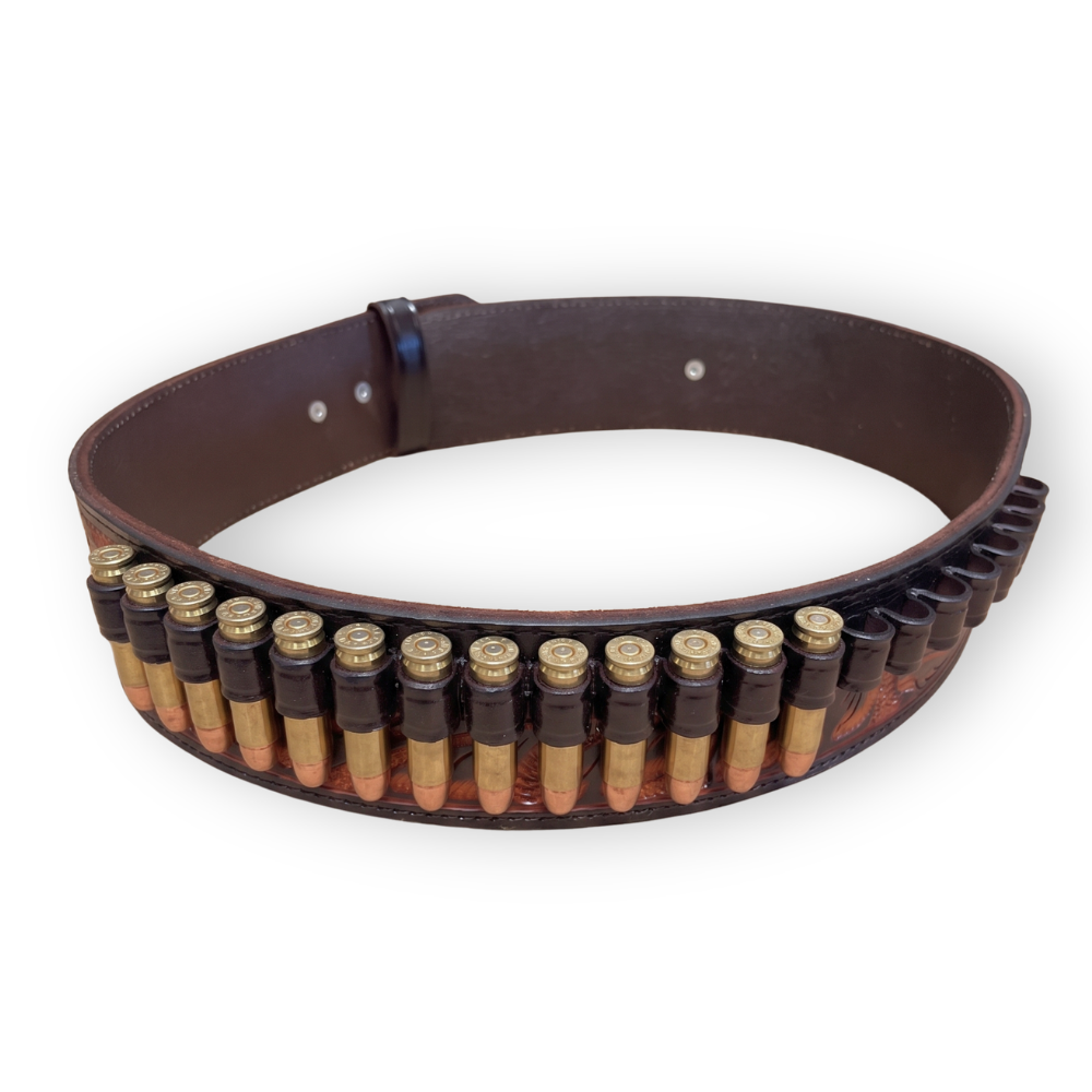 Western Belt Ammo Holder | Cartridge Belt | .44 / .45 Caliber