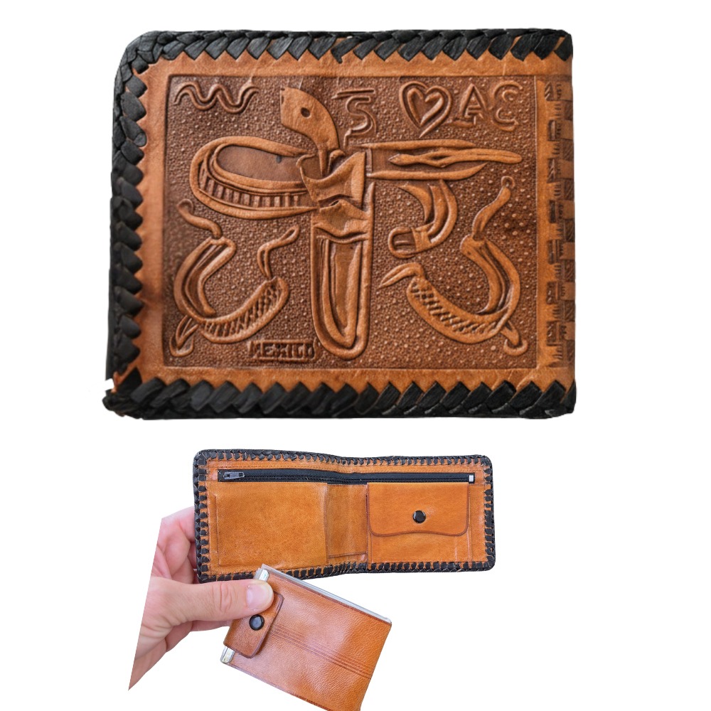 Western Leather Wallet - Freedom Series | Sleeve inserts
