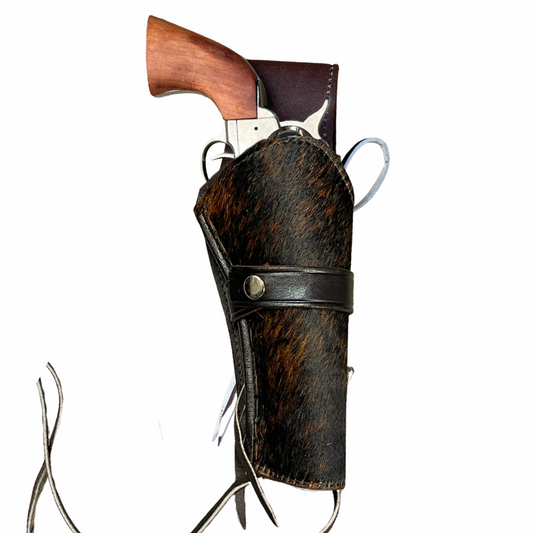 Hip Draw Western Holster | Real Cowhide - Chocolate