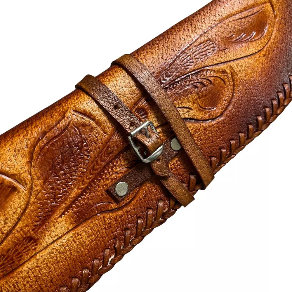 Mexican Leather Rifle Scabbard / Shotgun Sleeve- Brown