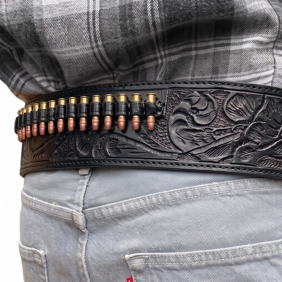 22 Double Western Holster Strong Side + CrossDraw- Black