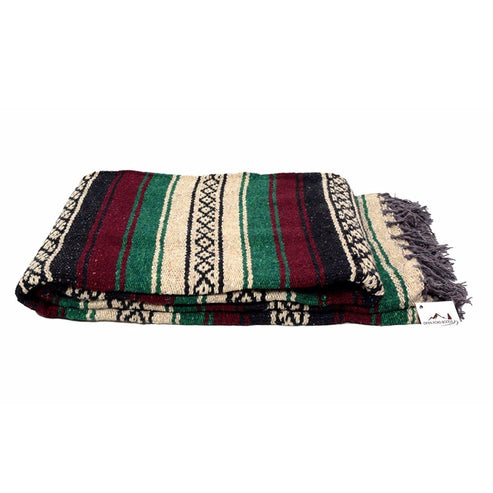 Thick Mexican Blankets | Serape | Cobija Sarape Blanket | Falsa – Baja