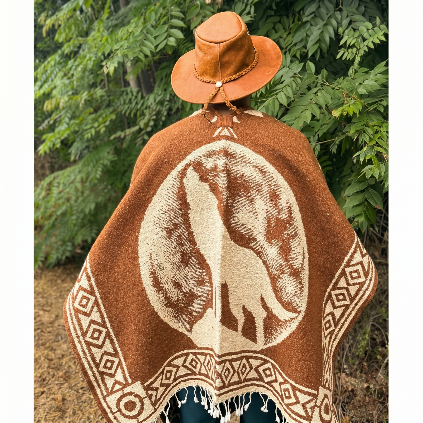 Mexican Poncho Authentic Pullover - Coyote