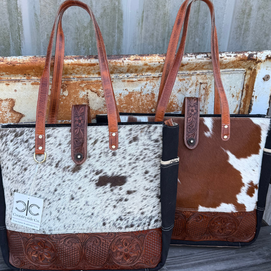 Darby Cowhide Carry All Overnight Bag