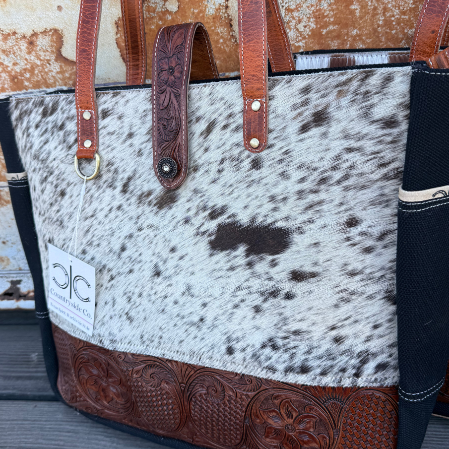 Darby Cowhide Carry All Overnight Bag