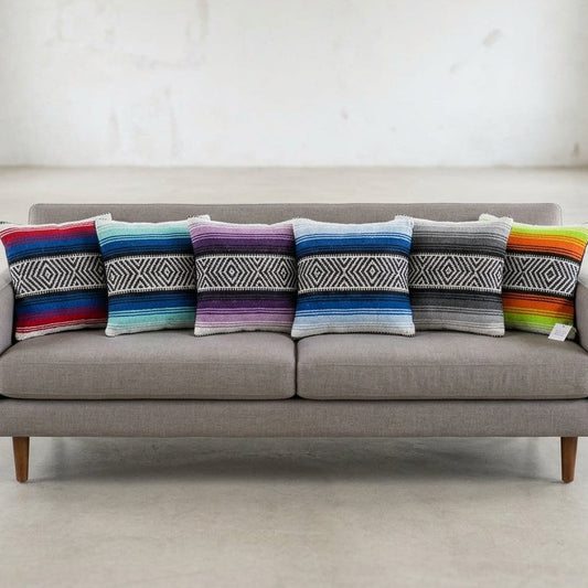 Authentic Mexican Throw Pillows | Falsa Pillow Cover | Serape