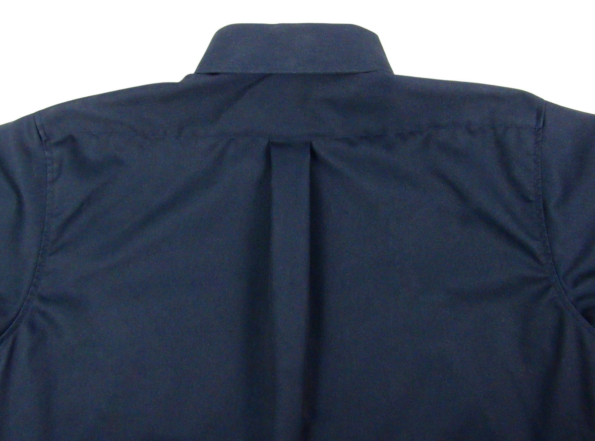 Ruddock Shirts - Navy Blue Button Down - One pocket - Short Sleeve - Oversized Fit
