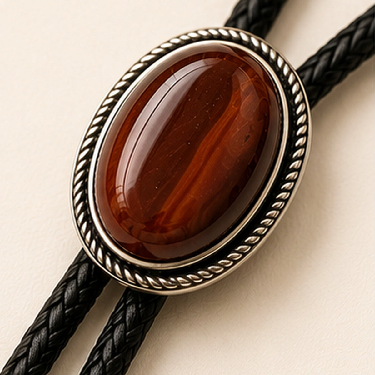 Rust Canyon Red Tiger Eye Bolo Tie