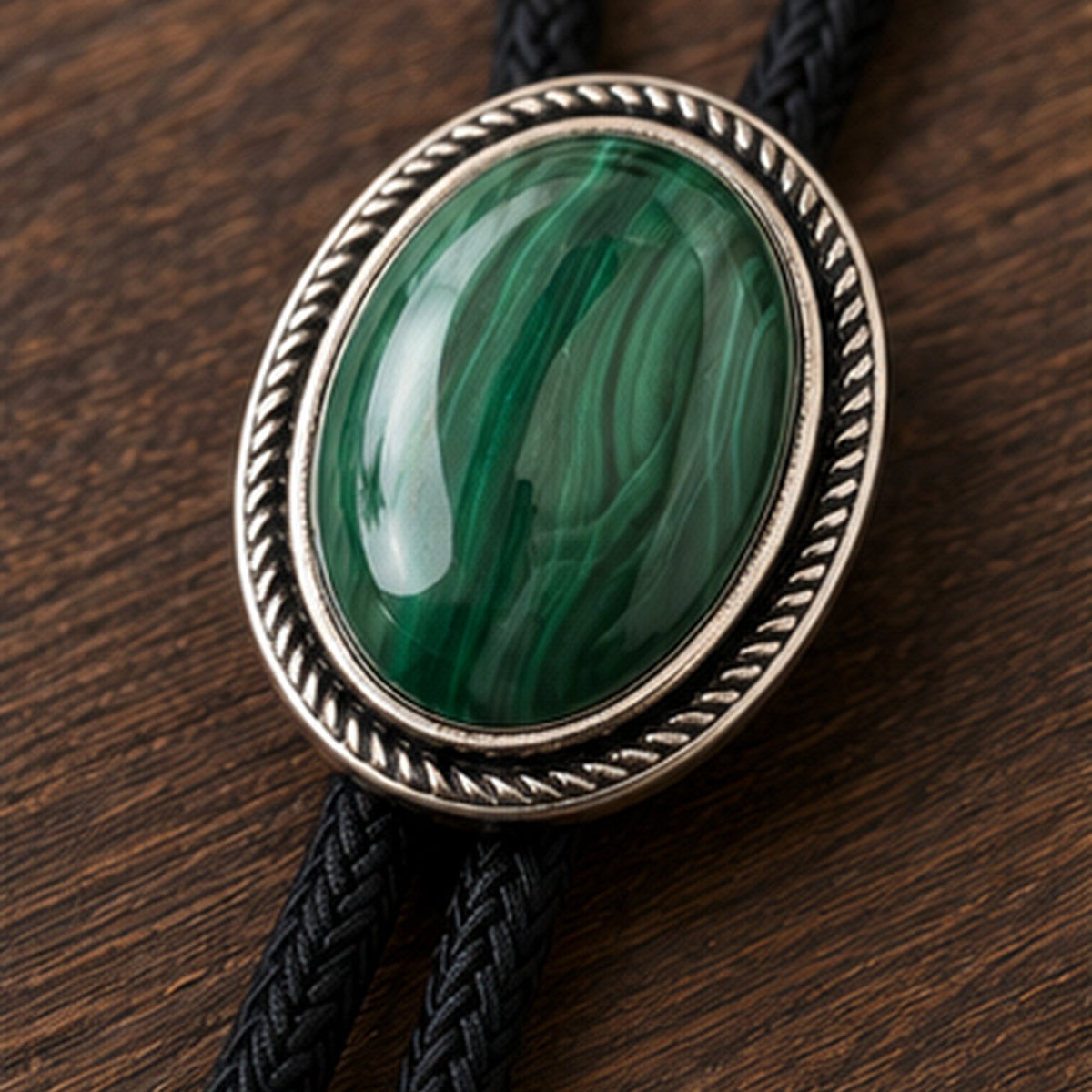 Sage Valley Malachite Bolo Tie