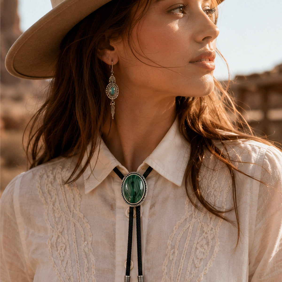 Sage Valley Malachite Bolo Tie