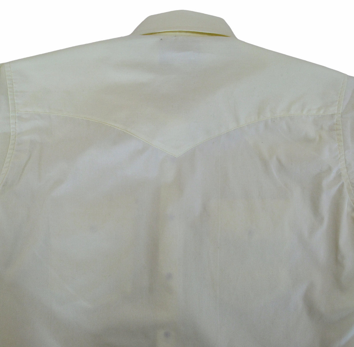 Flying R Ranchwear - Western Solid - Pale Yellow - Short Sleeve Snaps